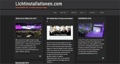 Desktop Screenshot of lichtinstallationen.com